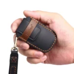 For Kia C133 4-button Hallmo Car Cowhide Leather Key Protective Cover Key Case - Image 3