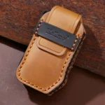 For Kia Sorento / Seltos 2021 / K5 Hallmo Car Cowhide Leather Key Protective Cover Key Case - Image 4