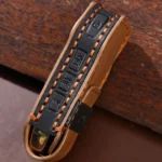 For Kia Sorento / Seltos 2021 / K5 Hallmo Car Cowhide Leather Key Protective Cover Key Case - Image 5