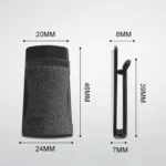 2 Pair Adhesive Car Mini Hook Card Holder - Image 3