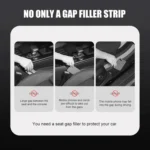 1 Pair Car Seat Gap Bar Car Interior Armrest Box Gap Leak-proof Filler - Image 5