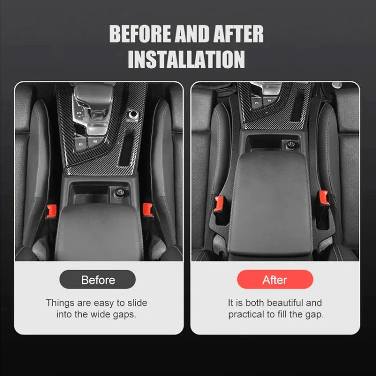 CAR2317_B5.webp 1 Pair Car Seat Gap Bar Car Interior Armrest Box Gap Leak-proof Filler - Image 6