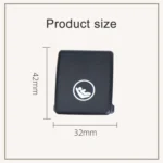 Rear Child Seat Belt Buckle Cover For volvo V90 / S90 / S60 / XC40 / XC60, Left-Drive - Image 3