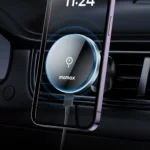 MOMAX CM25A Magnetic Wireless Charger Car Air Outlet Phone Holder - Image 4