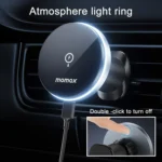 MOMAX CM25A Magnetic Wireless Charger Car Air Outlet Phone Holder - Image 6