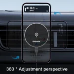MOMAX CM25A Magnetic Wireless Charger Car Air Outlet Phone Holder - Image 7