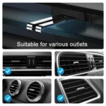 MOMAX CM25A Magnetic Wireless Charger Car Air Outlet Phone Holder - Image 8