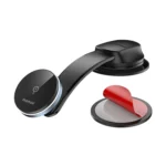 MOMAX CM25B Magnetic Wireless Charger Car Suction Cup Phone Holder - Image 3