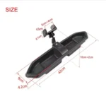 For Jeep Wrangler JL / JT 2018 Car Modified Dashboard Storage Box with Phone Navigation Bracket - Image 3