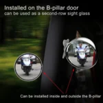 3R-045 Auxiliary Rear View Mirror Car Adjustable Blind Spot Mirror Wide Angle Auxiliary  Side Mirror, Diameter: 70mm - Image 7