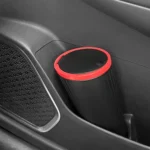 DM-143 Car Armrest Box Storage Box Car Round Trash Can With Lid - Image 5