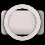 Round Style Car Universal Self Heating Plush Warm Anti-skid Steering Wheel Cover, Diameter: 38cm