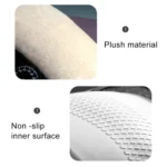 D Style Car Universal Camellia Pattern Plush Warm Anti-skid Steering Wheel Cover, Diameter: 38cm - Image 4