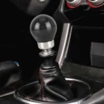 Car Carbon Fiber Pattern Gear Shift Knob Round Modified Gear Shift Head