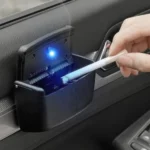 HT-0188 Car Air Outlet Ashtray Storage Box Auto Side Door Hanging Garbage Glove Box - Image 3