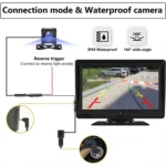P702D 7 inch Portable Touch Display Wireless Car Navigator Dual-lens Smart Driving Recorder - Image 3