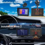 P702D 7 inch Portable Touch Display Wireless Car Navigator Dual-lens Smart Driving Recorder - Image 7