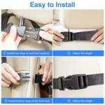 Car Rear Seat Oxford Cloth Storage Bag Car Seat Back Anti-kick Pad - Image 5