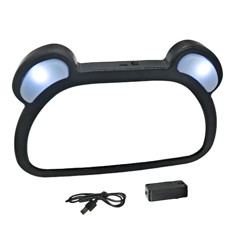 CAR2964_2.webp Car Baby Auxiliary Viewing Mirror with LED Remote Control Light + USB Charging - Image 3