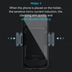 Yesido C312 Auto Alignment 15W Wireless Charging Air Outlet Car Holder - Image 6