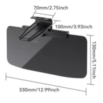 SHUNWEI SD-2302 Car Sun Visor Day Night Anti Glare Visor Adjustable Visor Protection Mirror - Image 3