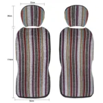 TIROL T25941 General Car Ethnic Style Double Front Seat Protective Cover - Image 2
