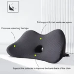 Car Memory Foam Breathable Lumbar Cushion - Image 2