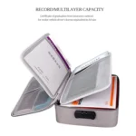 ZJ02 Waterproof Polyester Multi-layer Document Storage Bag Laptop Bag  for All Sizes of Laptops, with Password Lock - Image 4