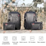 PGYTECH P-CB-020 2 in 1 Waterproof  Shockproof Outdoor Dual Shoulders Backpack + Single Shoulder Bag - Image 3