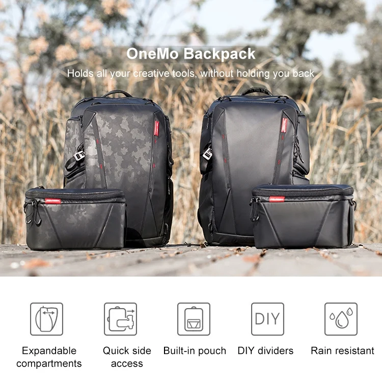 CCB0199B_2.webp PGYTECH P-CB-020 2 in 1 Waterproof  Shockproof Outdoor Dual Shoulders Backpack + Single Shoulder Bag - Image 3