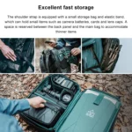 PGYTECH P-CB-020 2 in 1 Waterproof  Shockproof Outdoor Dual Shoulders Backpack + Single Shoulder Bag - Image 7