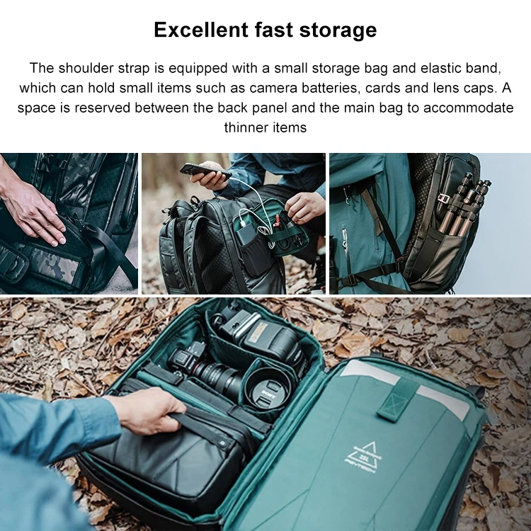CCB0199B_6.webp PGYTECH P-CB-020 2 in 1 Waterproof  Shockproof Outdoor Dual Shoulders Backpack + Single Shoulder Bag - Image 7