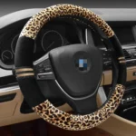 Leopard Grain Steering Wheel Cover, Adaptation Steering Wheel Diameter: 37-38 cm - Image 2