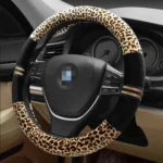 Leopard Grain Steering Wheel Cover, Adaptation Steering Wheel Diameter: 37-38 cm - Image 3