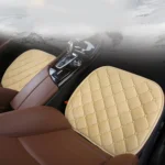 3 PCS / Set Luxurious Warm Car Seat Cover Cushion Universal Front Back Seat Covers Car Non-slip Chair Pad Warm Car Mats No Back Plush Cushion - Image 6