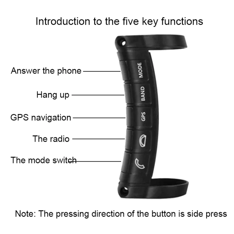 CMS0244_3.webp 1 Set Universal Steering Wheel Controller Wireless Multifunctional DVD Navigation Key Remote Controller - Image 4