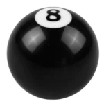 Black 8 Ball Shift Knob for Automatic Gear Shifer, Adapter Size: M10x 1.25 - Image 2
