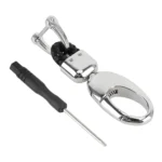 Car Metal Key Holder With Two Rings - Image 2