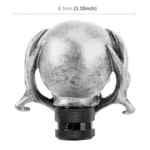 Universal Vehicle Car Creative Skull Double Heads Shaped Shifter Cover Manual Automatic Gear Shift Knob - Image 4