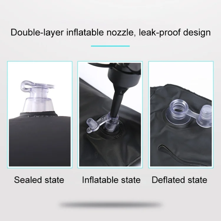 CMS0765Q_6.webp Universal Car Travel Inflatable Mattress Air Bed Camping Back Seat Couch, Size: 90 x 135cm - Image 7