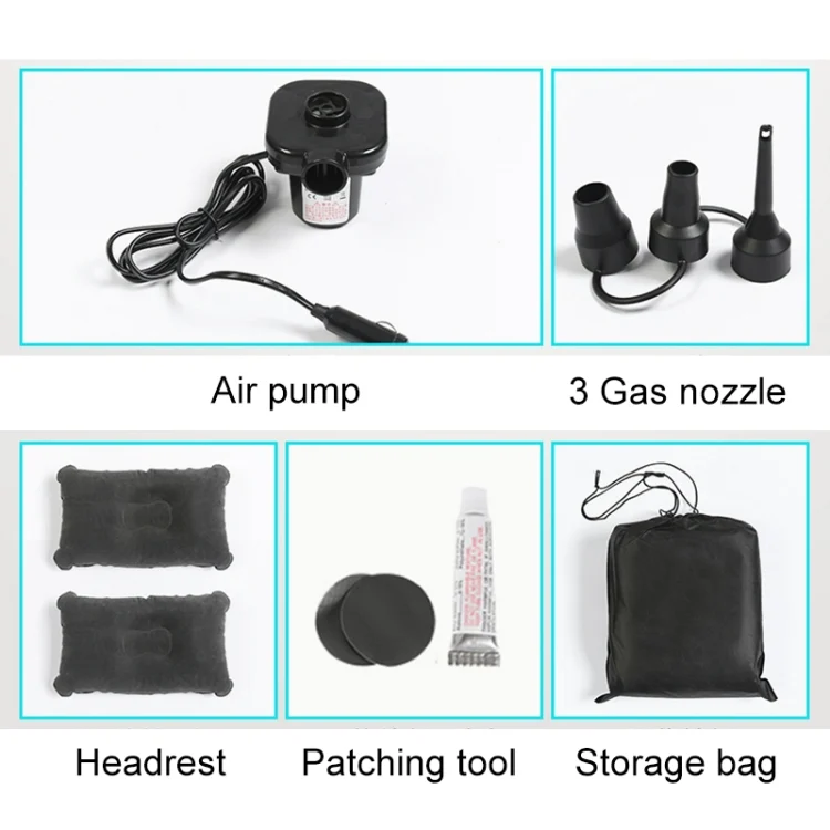 CMS0765Q_7.webp Universal Car Travel Inflatable Mattress Air Bed Camping Back Seat Couch, Size: 90 x 135cm - Image 8