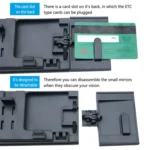 SHUNWEI Large Car Three-Fold Curve Surface Rear View Mirror Reverse Wide Angle Adjustable Angle Auxiliary Blind Area Retroreflector Reversing Wide-angle Lens - Image 7