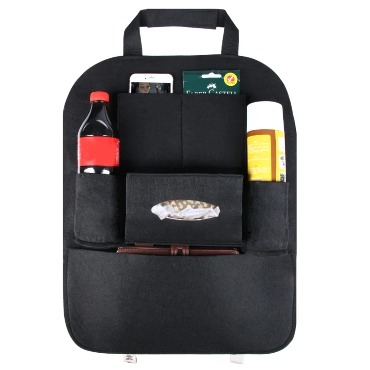 CMS0853B_4.webp KANEED Auto Car Backseat Organizer Multi-Pocket Travel Storage Bag for Sunglass Phone Tissue Beverage Drink Can - Image 5