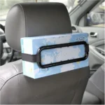 YQ-098 Vehicle Car Hanging Tissue Box Holder,Black