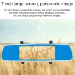 V100 7 inch LCD Touch Screen Rear View Mirror Car Recorder with Separate Camera, 170 Degree Wide Angle Viewing, Support Night Vision / Loop Video / Motion Detection / G-Sensor / TF Card - Image 14