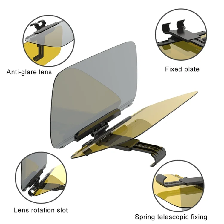 CMS1377_4.webp 3R-2146 Car Double Side Anti-Glare Dazzling Goggle Driving Mirror Sun Visors - Image 5