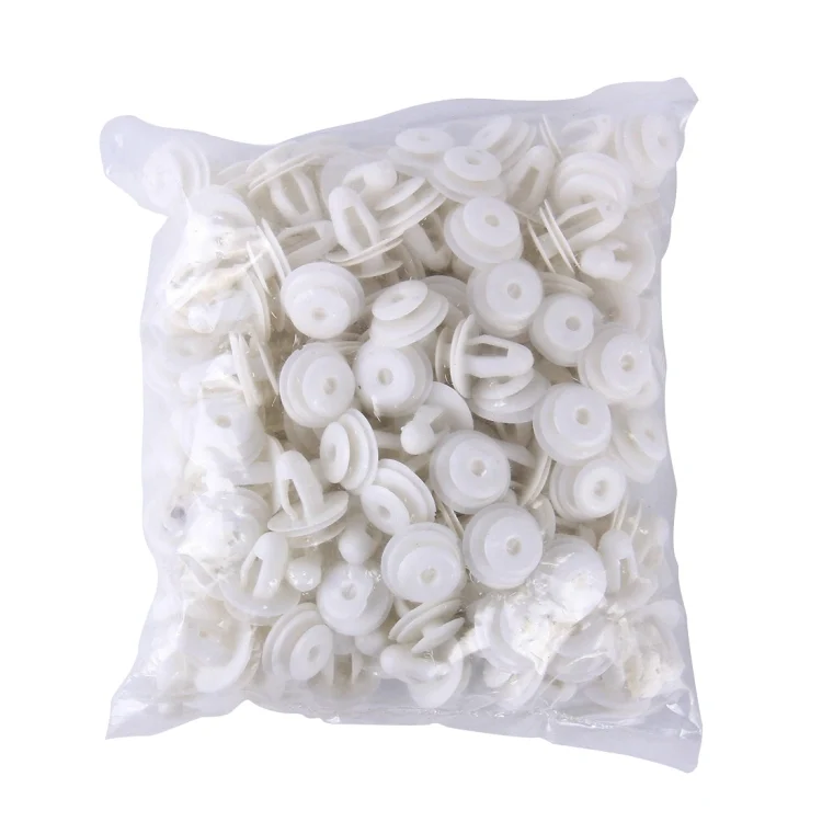 CMS1548W_1.webp 100 PCS Hole Plastic Rivets Fastener Push Clips - Image 2