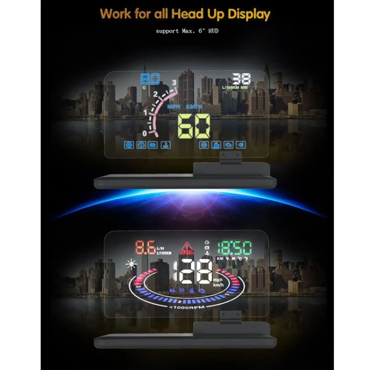 CMS1924_12.webp H6 Multi-function Car Smartphone Navigation Head Up Display Holder for 6 Inch Smartphone - Image 13