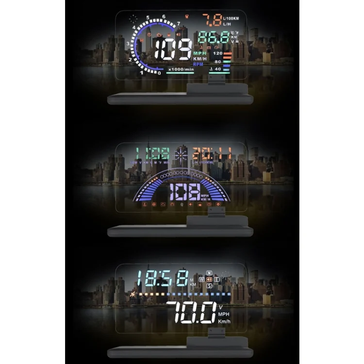CMS1924_13.webp H6 Multi-function Car Smartphone Navigation Head Up Display Holder for 6 Inch Smartphone - Image 14