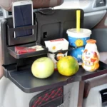 SHUNWEI SD-1503 Vehicle Multi-function Foldable Tray Back Seat Table Drink Food Cup Holder Travel Dining Tray Organzier - Image 8